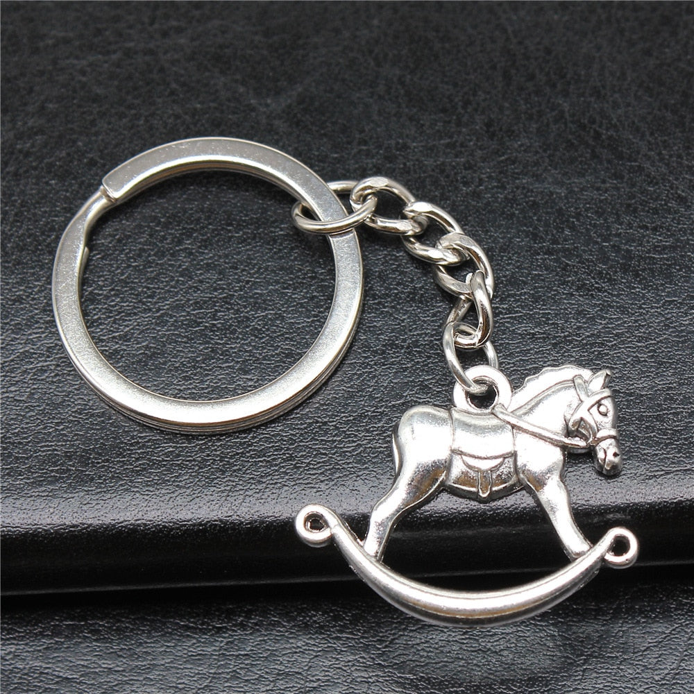 Porte clé cheval à bascule