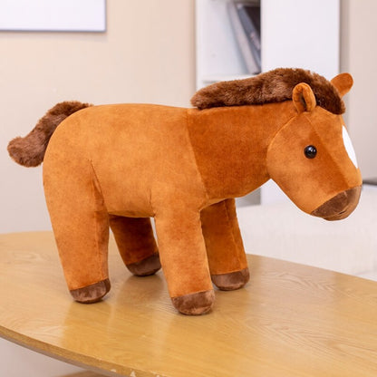 Peluche cheval assis 60/80cm
