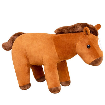 Peluche cheval assis 60/80cm