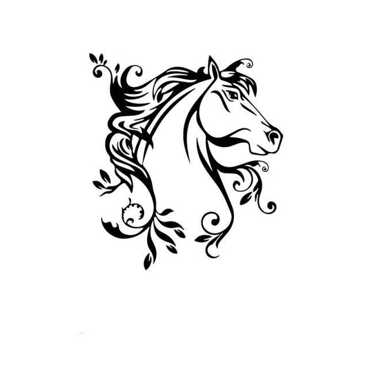 autocollant cheval