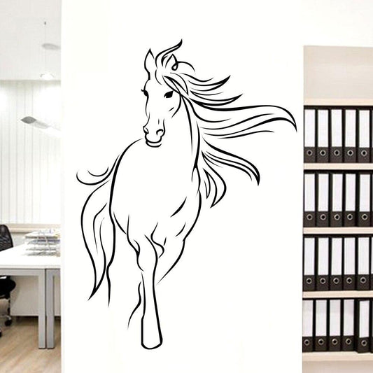 autocollant mural cheval