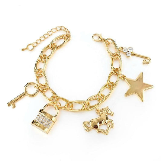 Bracelet Chaîne Charm Cheval