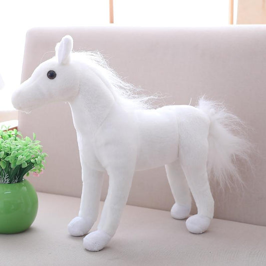 cheval debout peluche