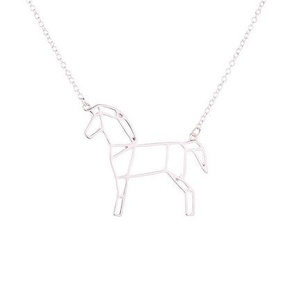 Collier cheval origami