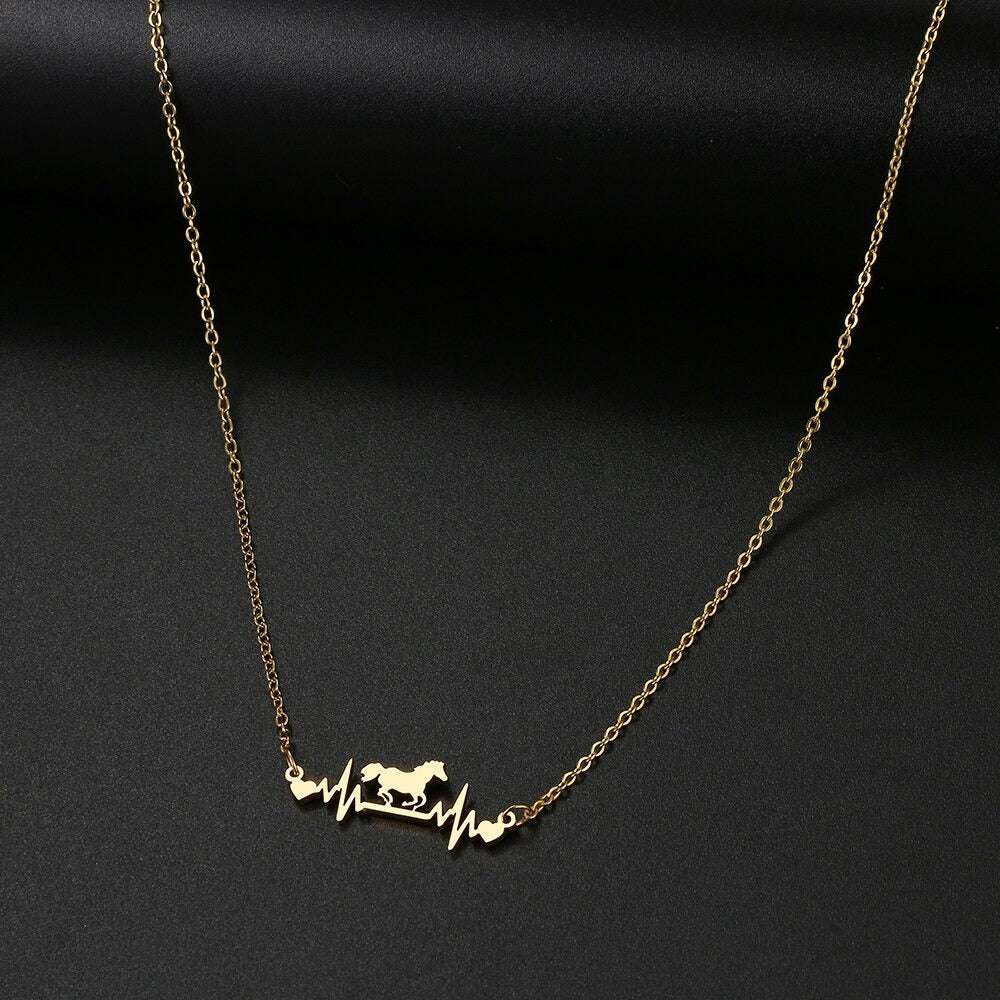 Collier Cheval Battement de Cœur