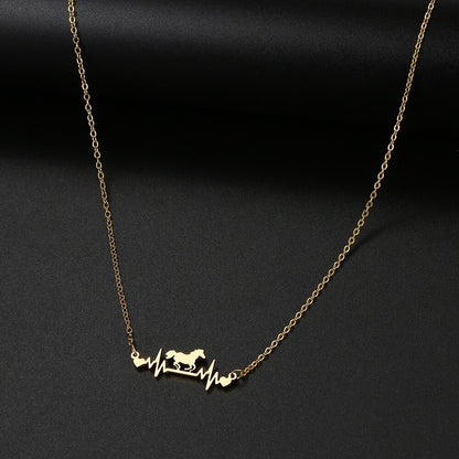 Collier Cheval Battement de Cœur