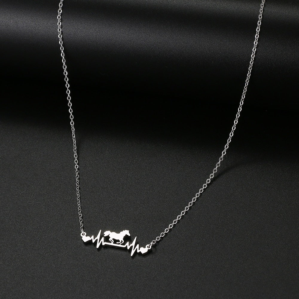 Collier Cheval Battement de Cœur