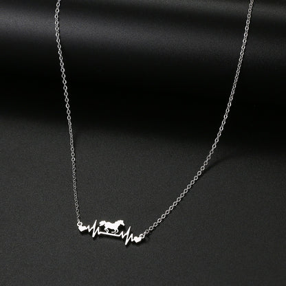 Collier Cheval Battement de Cœur