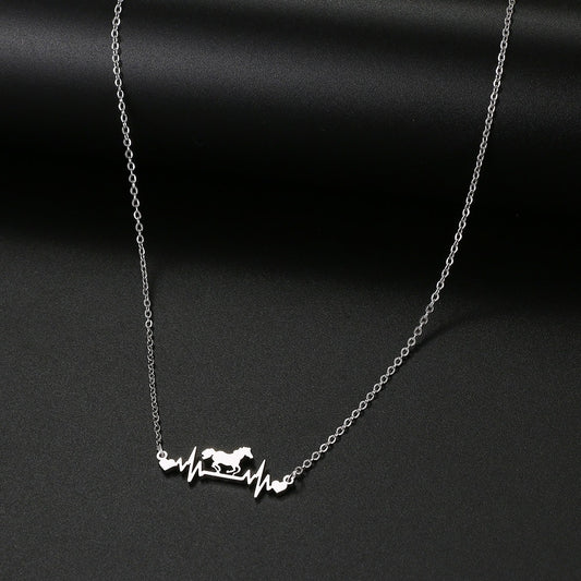 Collier Cheval Battement de Cœur