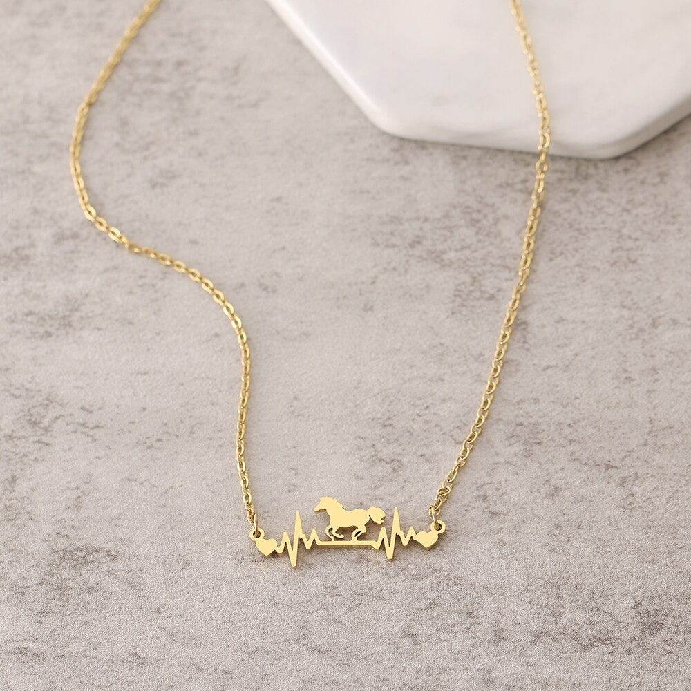 Collier Cheval Battement de Cœur
