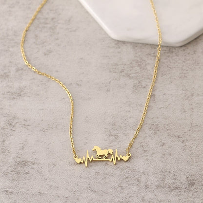 Collier Cheval Battement de Cœur