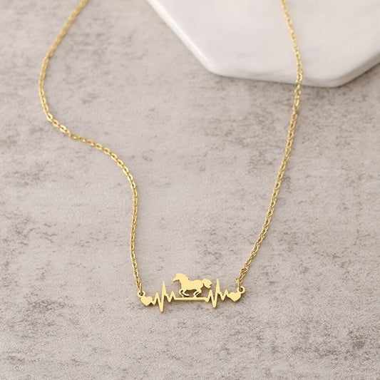 Collier Cheval Battement de Cœur