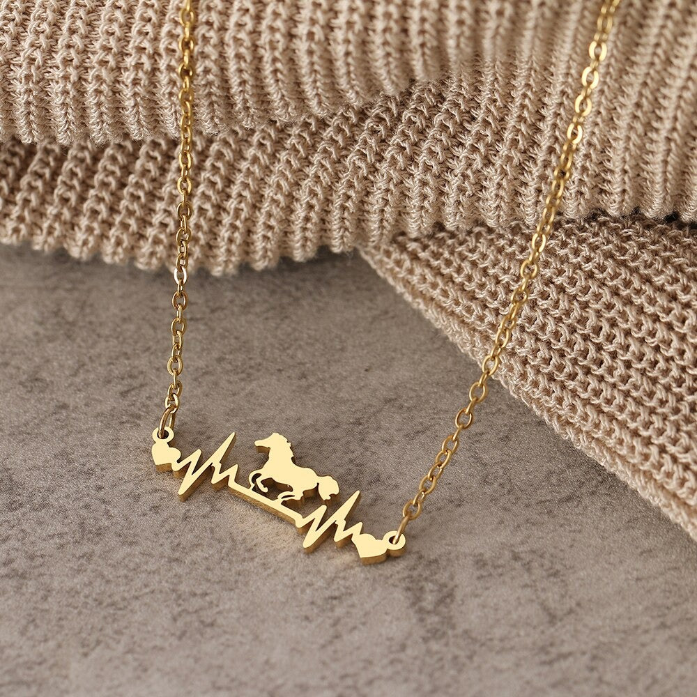 Collier Cheval Battement de Cœur