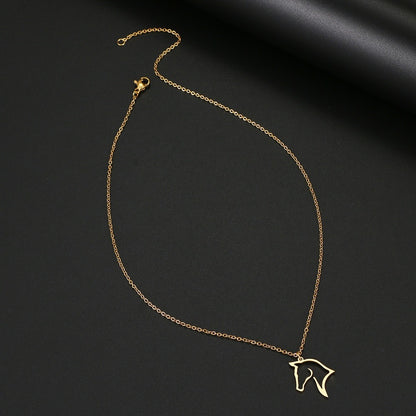 Collier Cheval Dessin Tête de Cheval