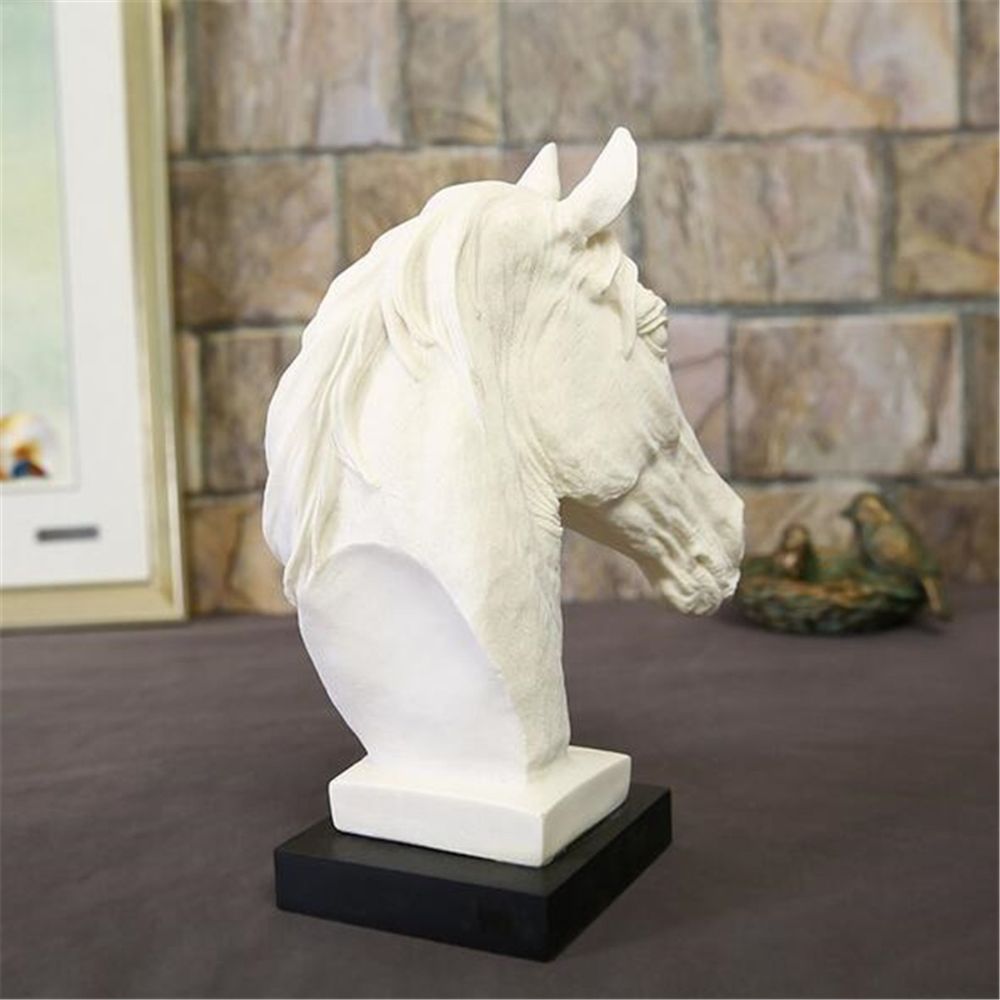 décoration Statue tête cheval résine