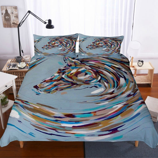 Housse de Couette Cheval <br> Abstrait