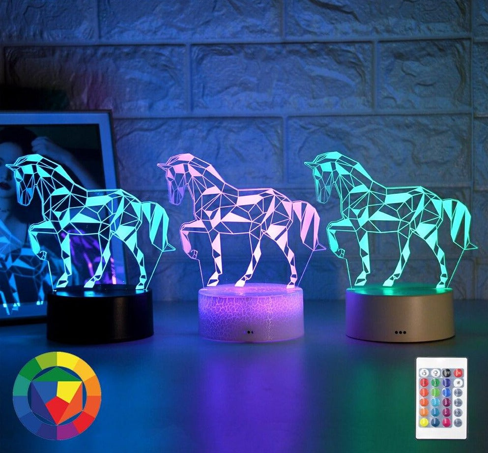 Lampe 3d cheval