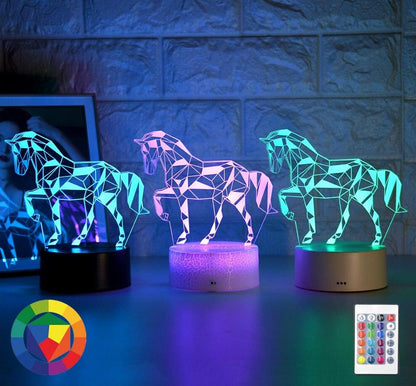 Lampe 3d cheval