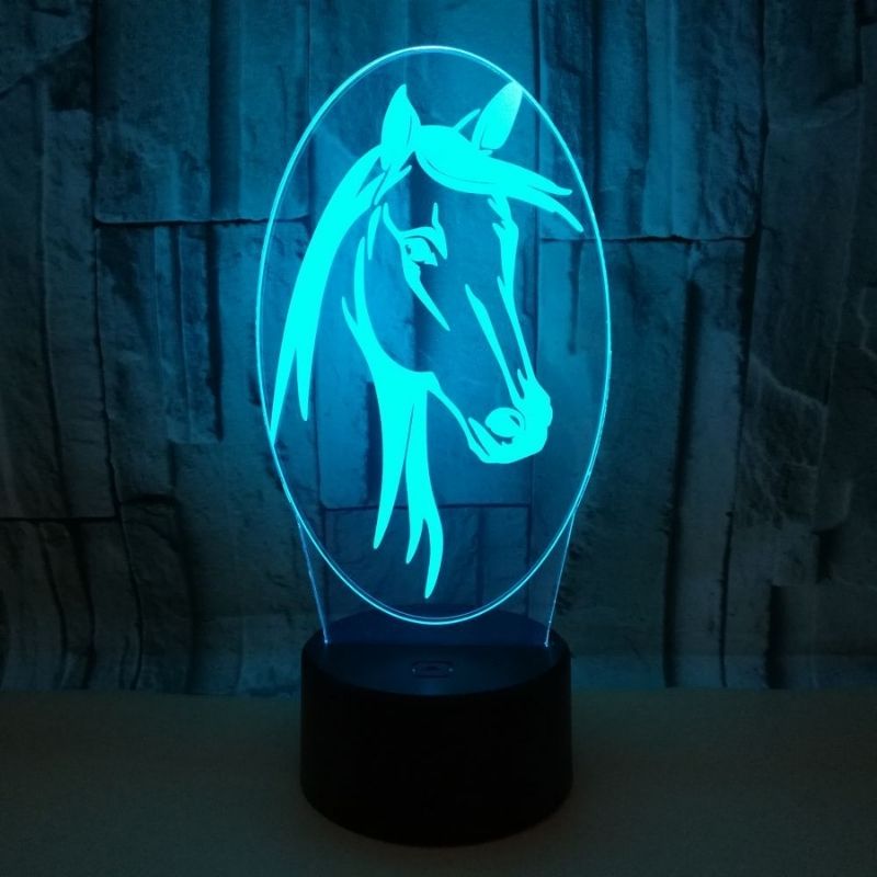 lampe de chevet cheval fille led