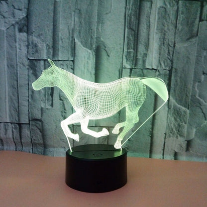Lampe Cheval hologramme galop