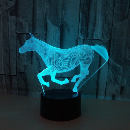 Lampe Cheval hologramme galop