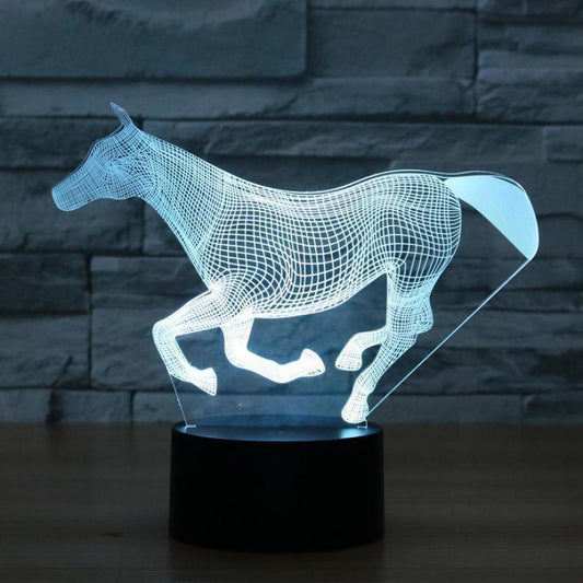 Lampe Cheval hologramme galop