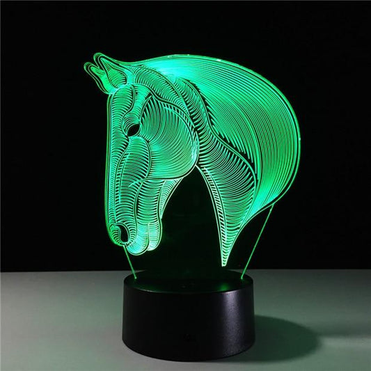 Lampe tête de cheval