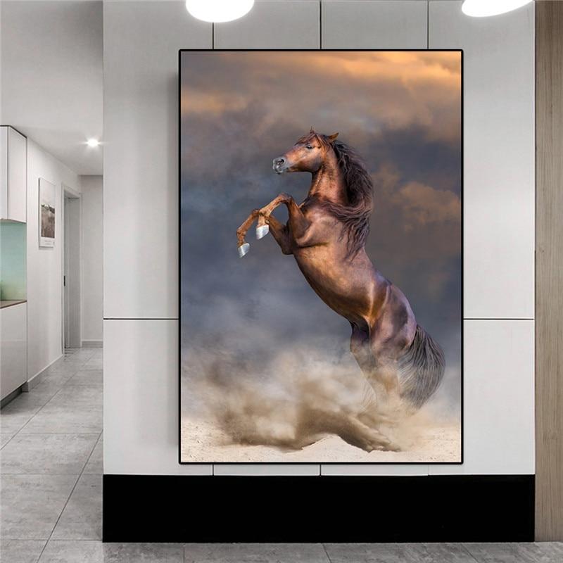 peinture cheval cabré