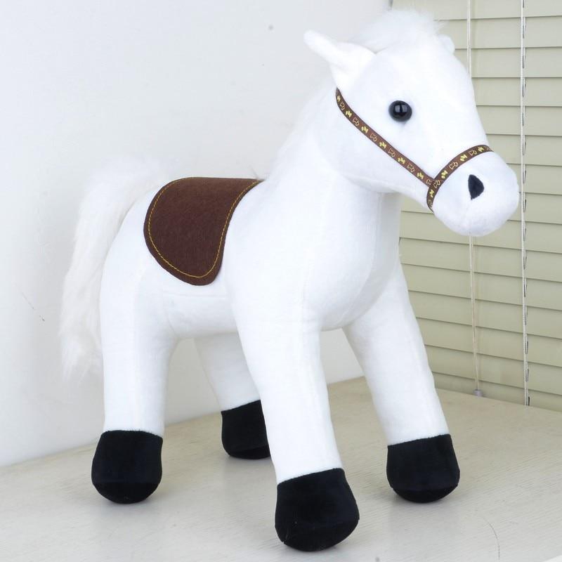 peluche cheval blanc