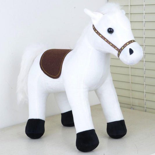 peluche cheval blanc