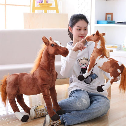 peluche marron cheval