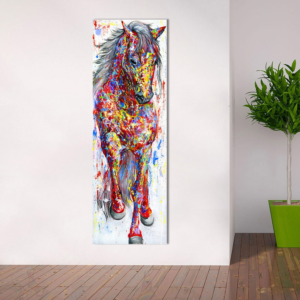 Tableau Cheval Multicolore
