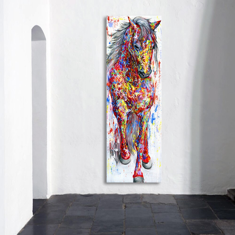 Tableau Cheval Multicolore