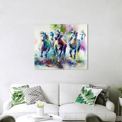 Tableau Cheval <br> Couleurs arc-en-ciel