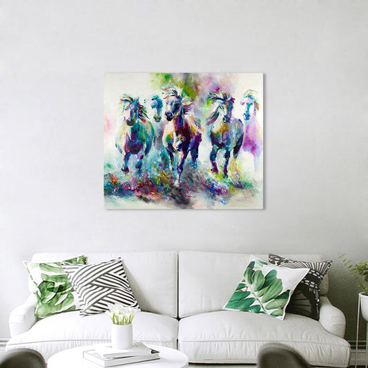 Tableau Cheval <br> Couleurs arc-en-ciel