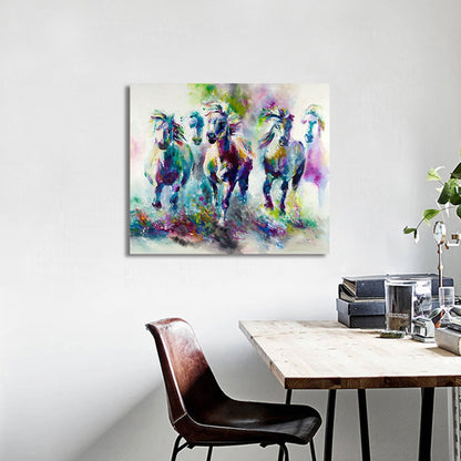 Tableau Cheval <br> Couleurs arc-en-ciel