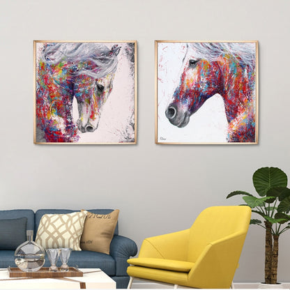 Tableau Cheval <br> Équidé Multicolore