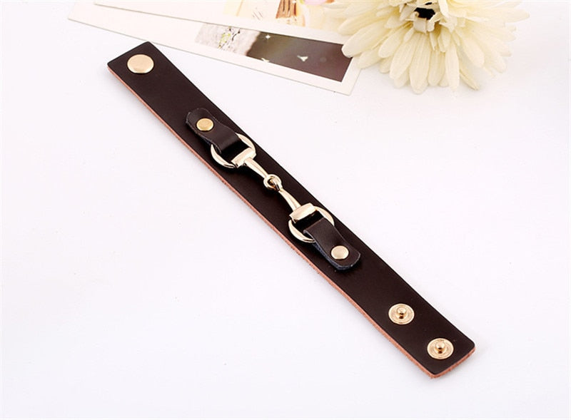 Bracelet en Cuir Mors Cheval