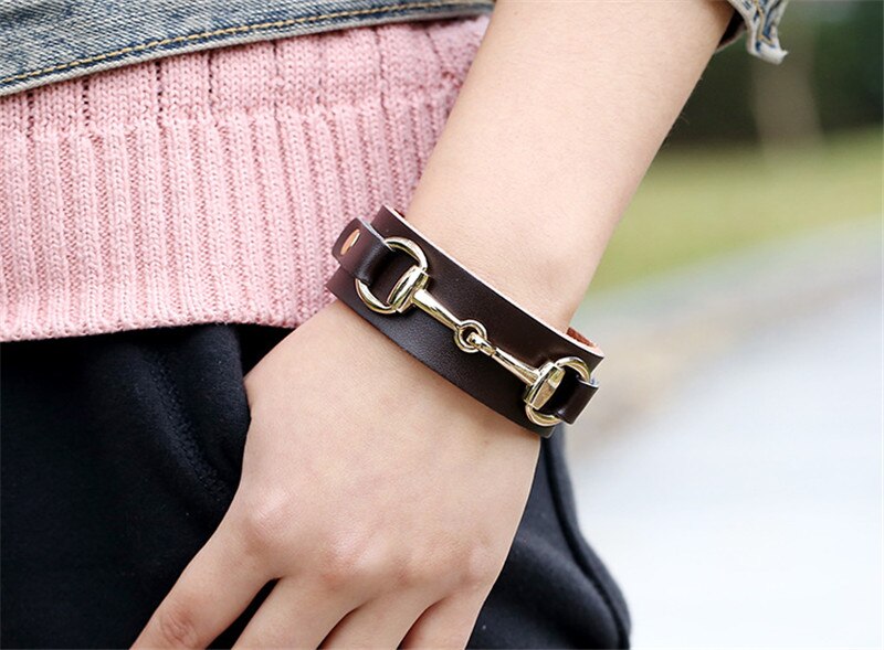 Bracelet en Cuir Mors Cheval
