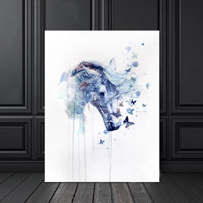 Tableau Aquarelle Chevaux