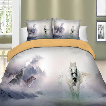 Housse de Couette Cheval <br> Brume et Forêt