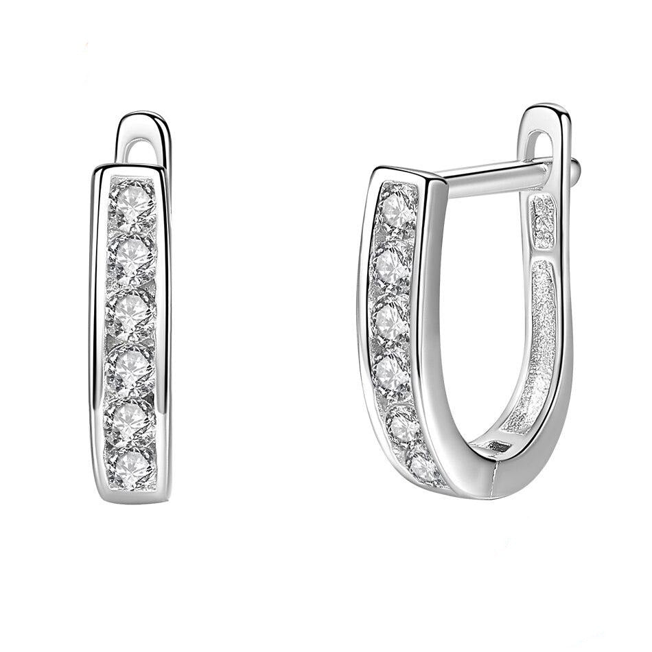 boucle d'oreille etrier argent