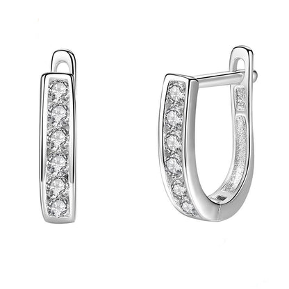 boucle d'oreille etrier argent