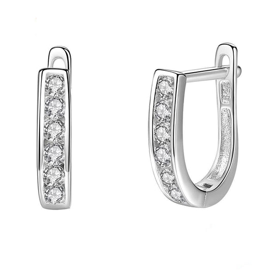 boucle d'oreille etrier argent