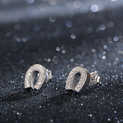 Boucles d'oreilles Fer à Cheval Argent
