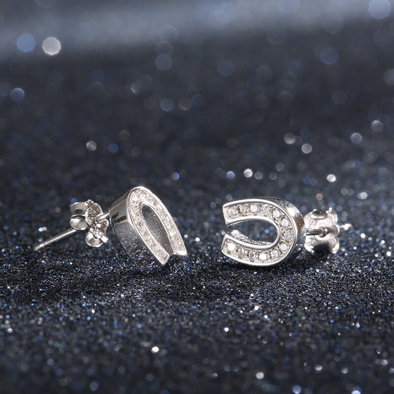 Boucles d'oreilles Fer à Cheval Argent