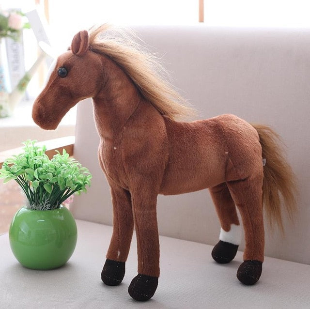 Petit Cheval en Peluche