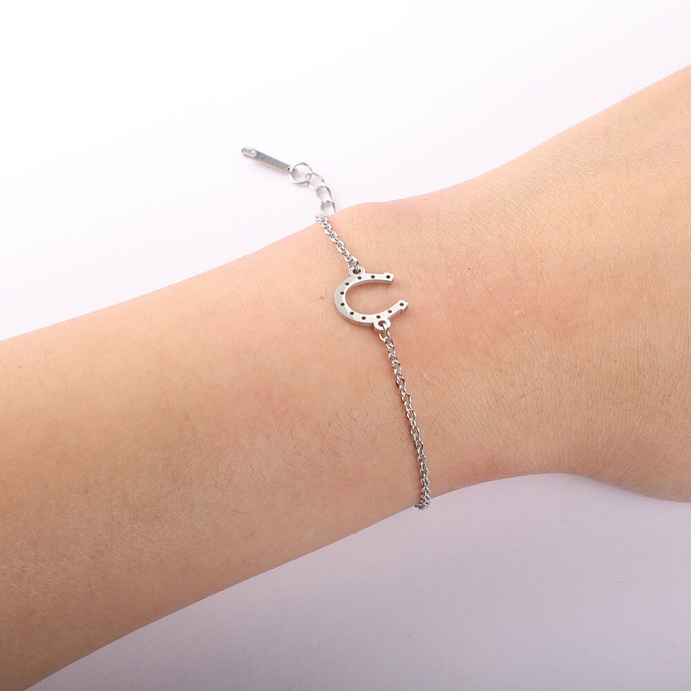 Bracelet Fer à Cheval en Acier