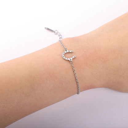 Bracelet Fer à Cheval en Acier