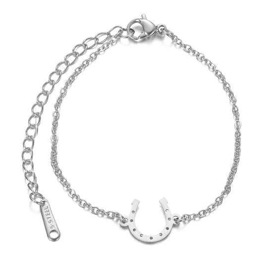 Bracelet Fer à Cheval en Acier